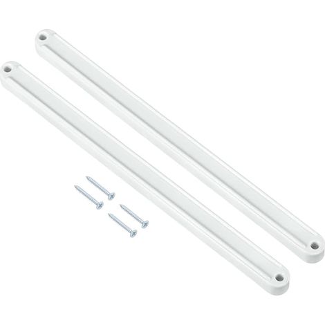 2Set Glissières De Tiroir 235mm Rails De Tiroir Blanc (1/5)