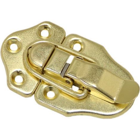 2 Fermoir à Bascule loquets Verrou à Bascule Fermeture a Levier Fermeture pour Coffret à Bijoux Coffrets Cadeaux Coffre à Outils Valise et Coffre - Or (1/4)