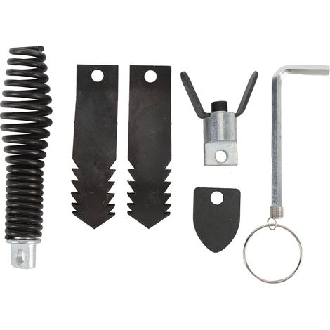 Ortviai Tête de coupe pour déboucheur de canalisations – Lot de 6 pièces en métal, compatible avec câbles de 8 à 19 mm