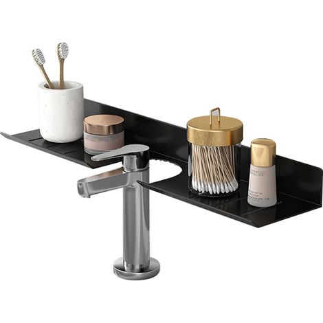 Etagère Murale Flottante - En Acrylique Transparent - Pour Salle De Bain Cuisine Bureau - Fixation Murale Avec Kit De Montage - 1 Pièce (1/5)