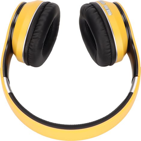 Écouteurs Bluetooth ELB4 multifonctions, pliables et sans fil pour le sport et les jeux (Jaune) (1/5)