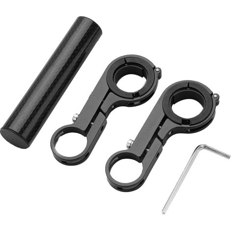 10 cm doppelte und robuste Montagehalterung für Fahrradlenker, kompatibel mit Fahrradlichtern. (1/5)