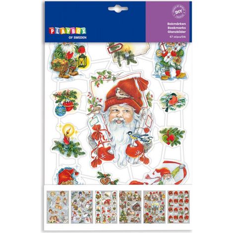 Adesivi glitterati di Babbo Natale per Natale, 67 pezzi (1/2)