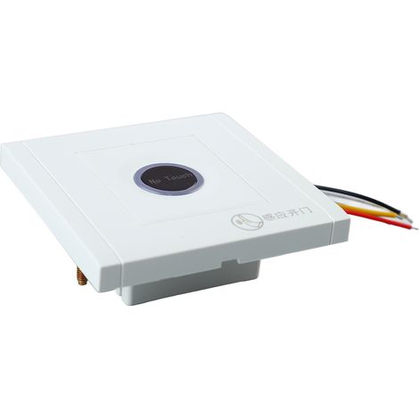 Interrupteur tactile étanche 12-24V pour portes bois/métal, bouton déverrouillage sécurisé et discret. (1/5)