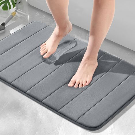 1 Tapis De Bain Mousse À Mémoire De Forme, Antidérapant, Absorbant, Séchage Rapide, Pour Salle De Bain (1/5)