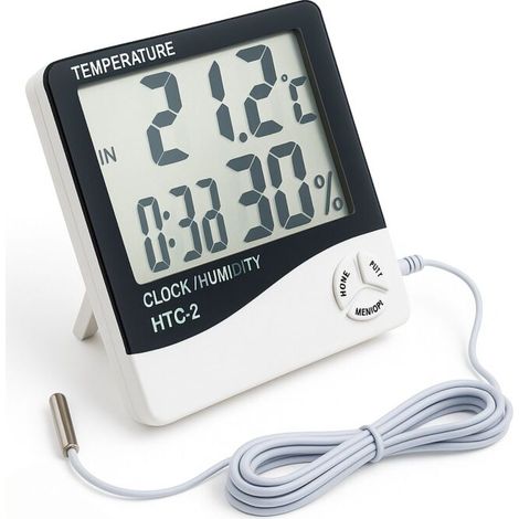 Digitales Hygrometer Außensensor Thermometer Raumthermometer Raumklima (1/5)