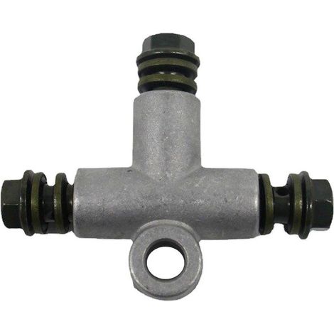Raccord en T pour flexible de frein de quad de 10 mm- (1/4)