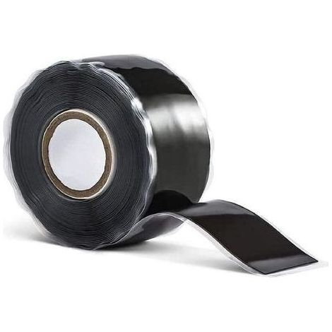 Ruban adhésif butyle noir 25mm x 3m, étanche et ultra-épais pour joints de terrasse en bois (1/5)