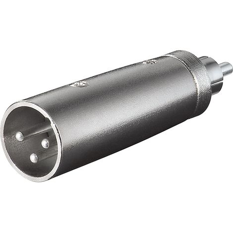 Adattatore XLR, da spina RCA a spina XLR, Spina XLR (3 pin)  Spina RCA. (1/2)