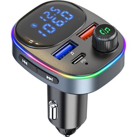 BC82 Car MP3 Player, PD Multifunctional Universal Cigarette Lighter, Fast Charging Player, USB Flash Drive, Wireless Bluetooth, Hands-free Phone (1/3)