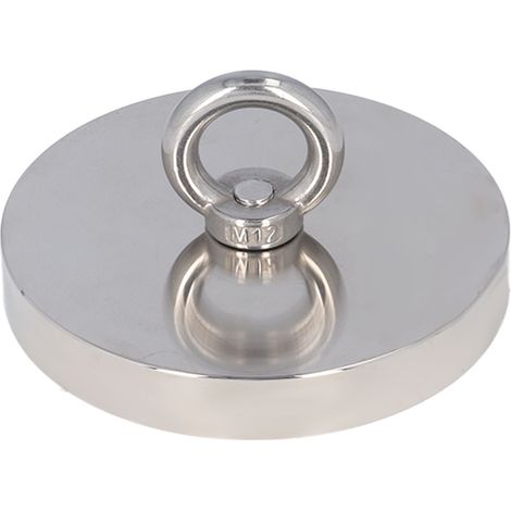 Aimant de pêche 600KG Force de traction, puissant aimant avec manchon en acier inoxydable pour matériaux ferronickel, idéal pour récupération magnétique. (1/5)