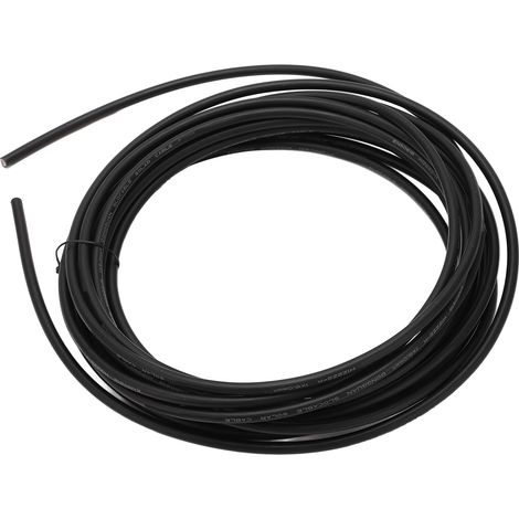 10 mm² 10 m (32,8 ft) Photovoltaik-Solarkabel, hochtemperaturbeständiger XLPE-Draht, energiesparend, geringe Exzentrizität, schwarz, für Solarmodule (1/5)