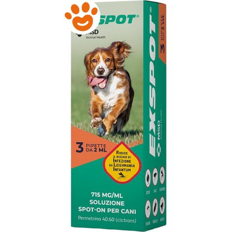 MSD Dog Exspot (41Kg) a (55Kg) - Confezione 3 Pipette - Antiparassitari CANE