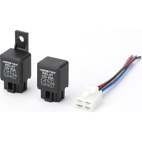 Relais de climatisation automobile 12 V 40 A avec douille et câblage en cuivre pur (dossier avec douille) - Relais de climatisation de dossier 12 V 40 A à verrouillage par bobine simple avec douille e (1/4)