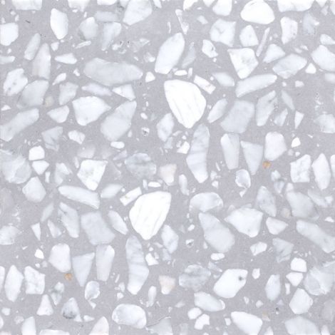 Véritable Carreau Terrazzo GRIGIO MODERNO - collection TRADIZIONE 30x30 cm boîte de m2 Adouci - Gioia Materia