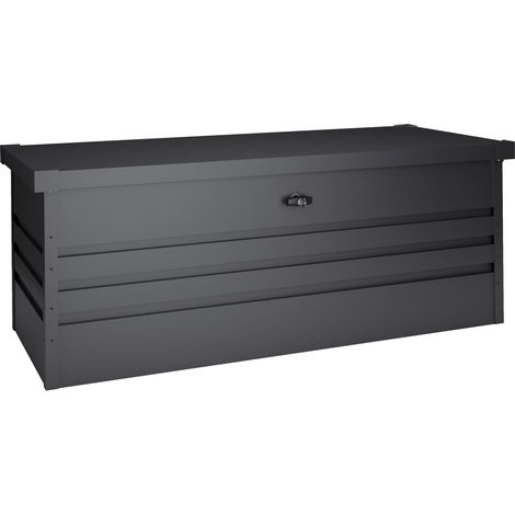 Baule esterno in metallo 716 L - 165x70x62cm - Spessore 0,40mm Robusto - Tapa abatilble (1/4)