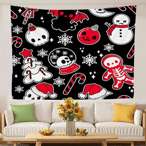 Tapisserie géante rétro tendance pour chambre à coucher, séchage rapide, idéale pour le salon ou la chambre. 150x130cm (1/5)