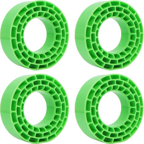 El neumático de silicona incorpora un revestimiento de diseño verde.