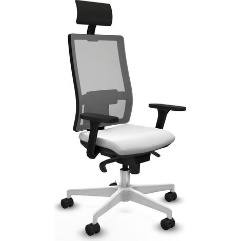 Piqueras et Crespo Horna Silla de oficina blanca 3D026N1 (1/3)