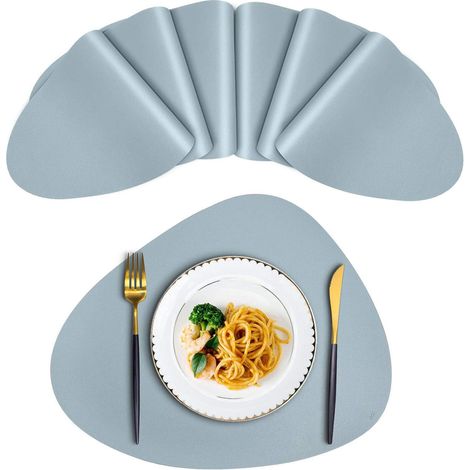 de sets table ronds en pour à manger tapis isolant antidérapant lavable et résistant la chaleur Lot 6 ensemble cuir (1/4)