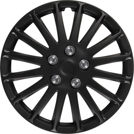 Set 4 Copricerchi - D.17" - Nero Opaco (1/2)