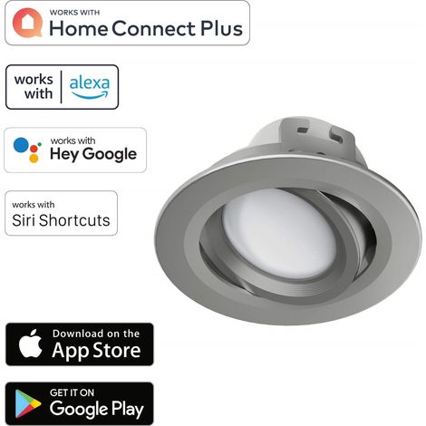 WiFi LED Einbaustrahler 5W/32W Satin Nickel (1/5)