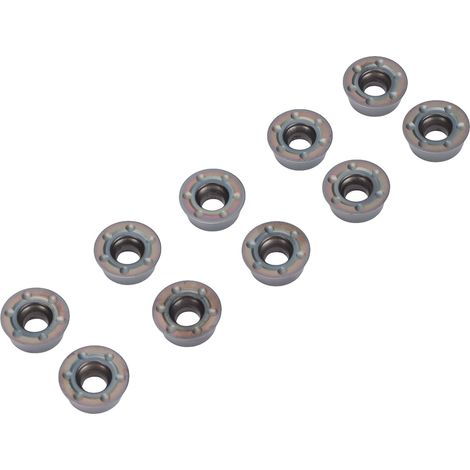 10 inserts carbure revêtus lame tour CNC porte-outil pour bois métal fraisage (1/5)