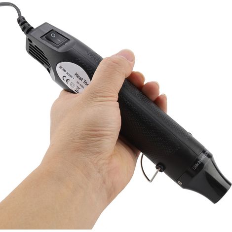 Pistolet thermique 300 W à air chaud rétractable, outil électrique à buse. (1/5)