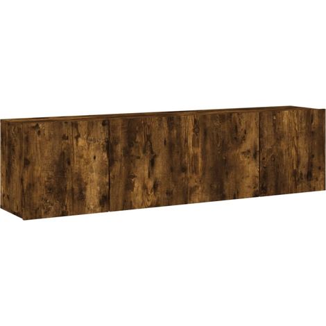 Maison Exclusive - Mobili TV a Parete 2pz Rovere Fumo 80x30x41 cm