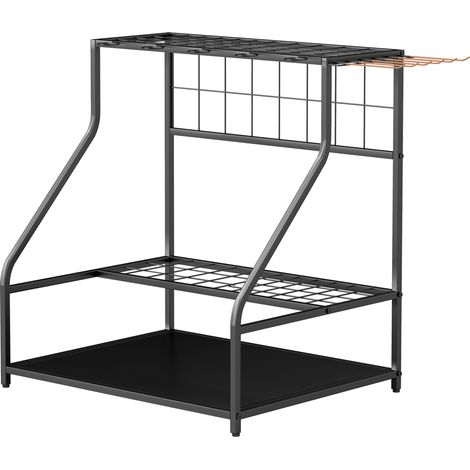 3-stöckiger Gartenorganizer mit Haken, 84 x 53 x 73 cm, orange