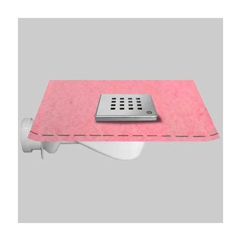 CHIUSINO 10 X 10 PER DOCCIA CON GUAINA  cm 10x10  guaina 1x2     STAMPLAST