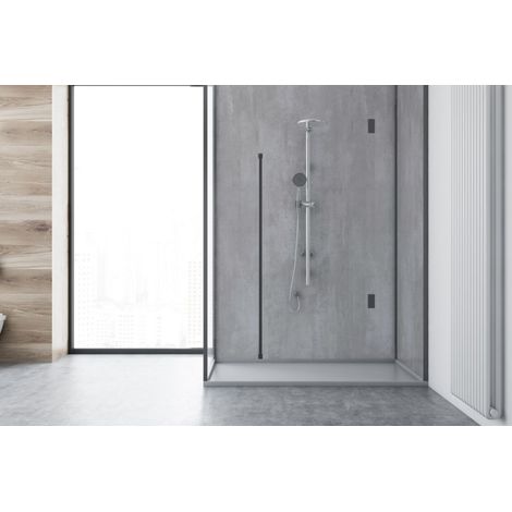 Roth – Panneau mural de douche en aluminium composite 150 x 255 cm – Résistant à l'eau et aux températures – Installation rapide en rénovation (1/5)
