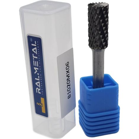 Vollhartmetall-Rotations-Zylinderfeile D10 x 20 x 6D x 65 mm - 60 HRC