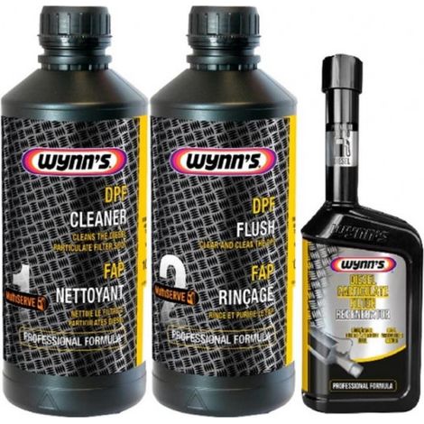 Kit de nettoyage fap pour filtre à particules diesel – Nettoyant, rinçage et traitement – Utilisation avec machine MultiSERVE – Wynns