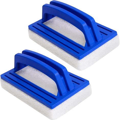 Eponge Magique Piscine, 2 Pièces Brosse Éponge Ligne d'eau, Brosse Piscine avec Poignée, Brosse pour Piscine Carrelages, Sols, Murs, Brosse de Nettoyage pour Piscines, Salle de Bain, Spa, Cuisine (1/5)