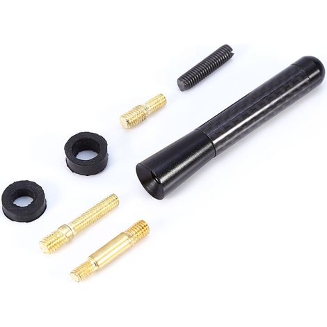 Antenne radio, antennes de véhicule antirouille Style fibre de carbone Installation facile Stable universelle pour accessoires de voiture. (1/5)