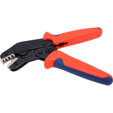 Pince à sertir pour câbles avec mécanisme à cliquet, pression réglable et poignée ergonomique pour connecteurs et bornes de câbles automobiles SN-58B (1/5)