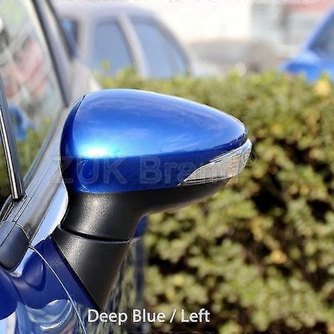 Farbig lackierte Außenspiegelabdeckung für Ford Fiesta (2009–2014) – Dunkelblau, links
