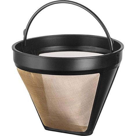 Filtre à café réutilisable, filtre à café en acier inoxydable pour verser le café à la main, filtre à café permanent, or