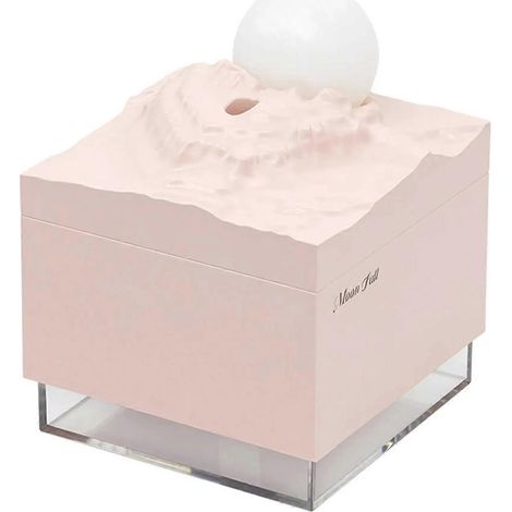 Diffuseur d'arômes, humidificateur à brume fraîche, lampe lune LED, diffuseur d'huiles essentielles et veilleuse rose (1/5)