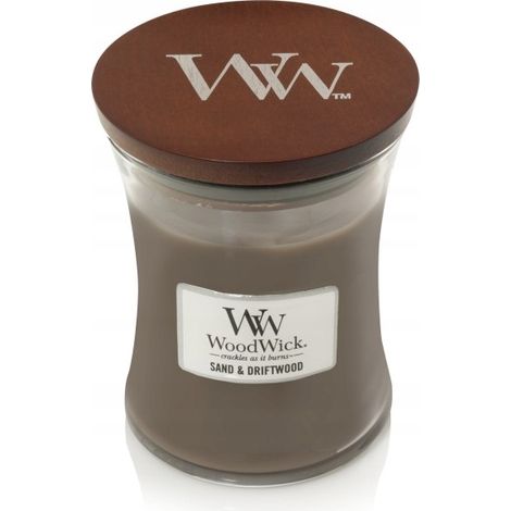 Vela WoodWick Sand & Driftwood de 275 g (1/2)