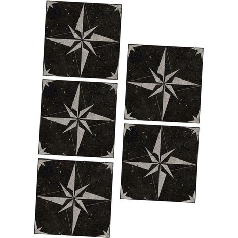 Lot De 5 Feuilles De Stickers Autocollants Amovibles En Pvc Pour Carrelage De Cuisine (1/5)