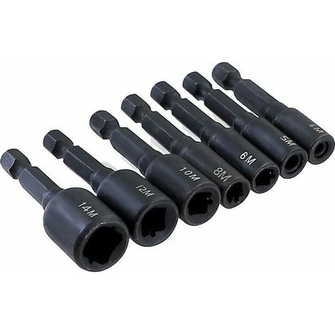 M4-m16 screw tap socket adapter 1/4 inch hex shank machine tap square driver thread tap adapter for electric drill M16 (1/4)