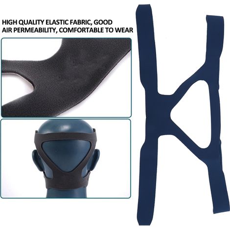 Masque Respiratoire Réutilisable avec Élastiques - Bleu - Confort et Respirabilité (1/5)