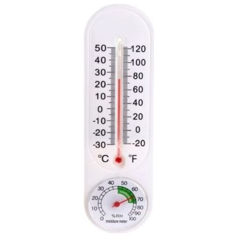 PA Gewächshaus-Thermometer-Hygrometer, Min-Max-Thermometer, klassisches Design, Gartenpflanze, digitale Temperatur, Luftfeuchtigkeit, Wand-Hacc (1/4)