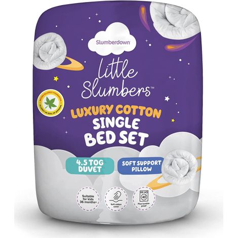 Slumberdown Kids Anti Allergy Bedset, 4.5 Tog, Single