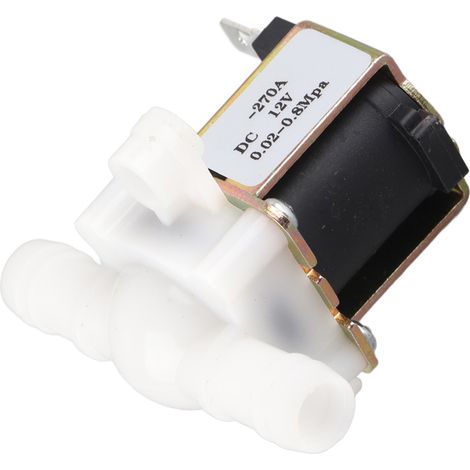L'électrovanne d'entrée et l'électrovanne de sortie sans pression du distributeur d'eau ont un diamètre extérieur de 12 mm et sont des électrovannes 3/8" 12 V. (1/5)