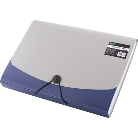 Cartella D.rect 5888 con 12 scomparti, formato A4, colore blu. (1/3)
