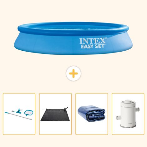 Intex Piscine Easy Set Ronde - 305x61 cm - 5-pièces S61 (1/5)