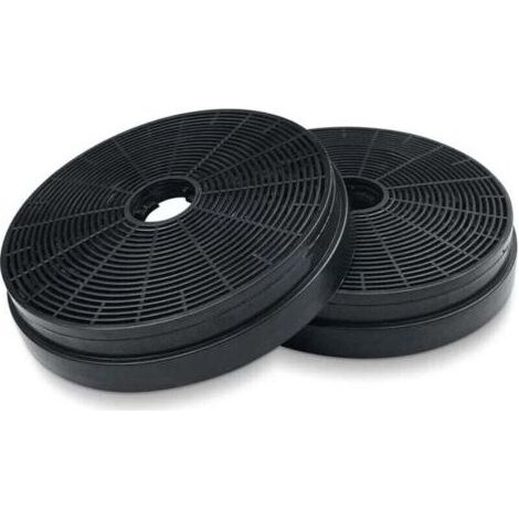 2x Dunstabzugshaubenfilter, Ø175 mm Aktivkohlefilter für Küchenabzugshauben, Umluft-Ersatzfilter für Respekta Miz0031, Klarstein, Pkm Co4 (1/4)